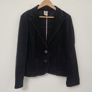 FADED GLORY Dark Brown Corduroy Stretch Jacket 2 Buttons Size M